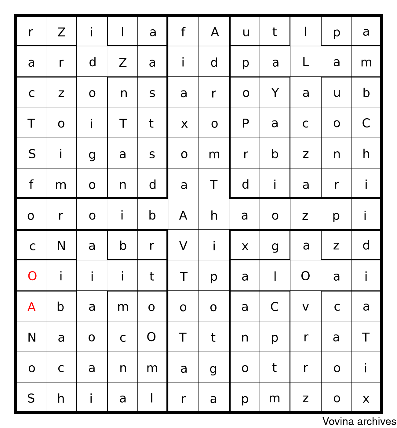 oroibAhaozpi from the MS Cotton appendix i